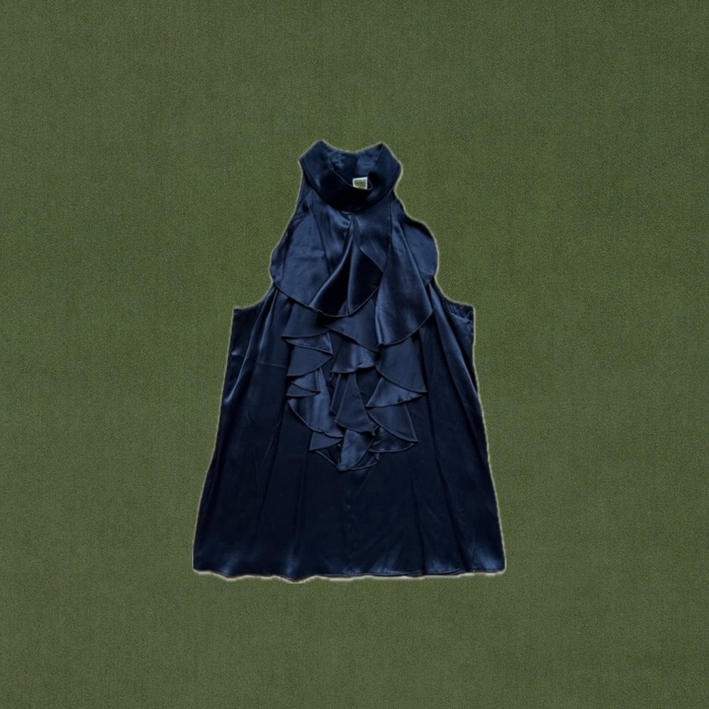 Parker Silk Ruffle Top